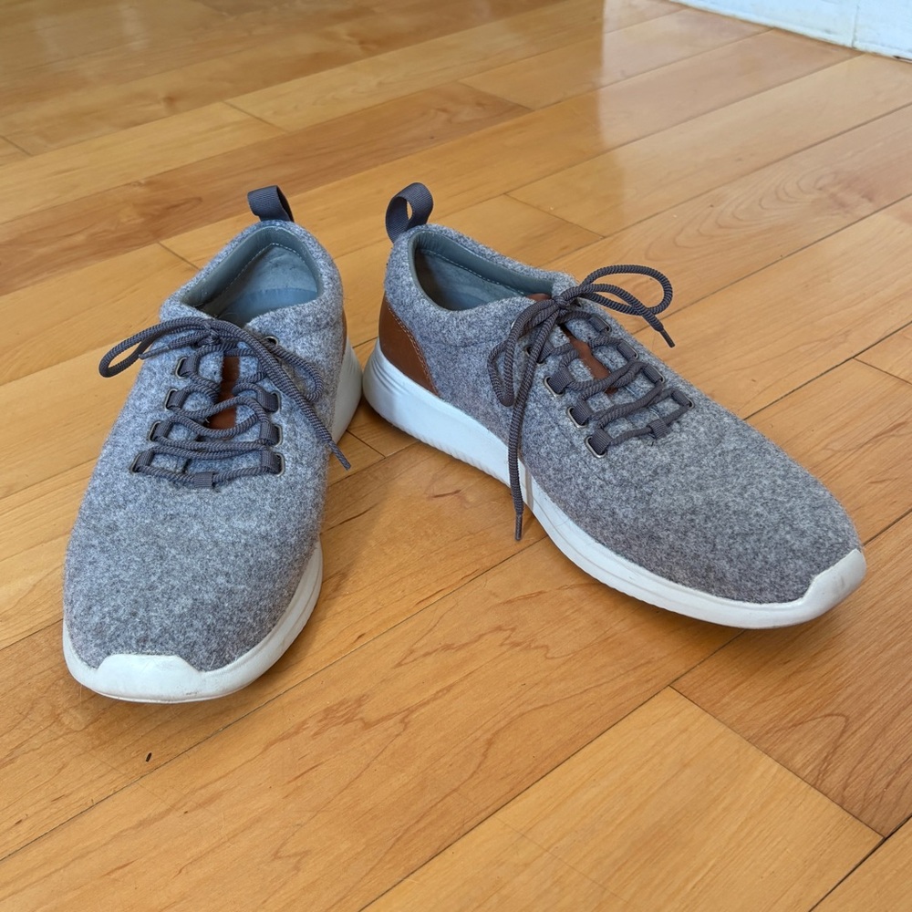 Johnston and Murphy Gray Amherst Wool Shoes sz 9